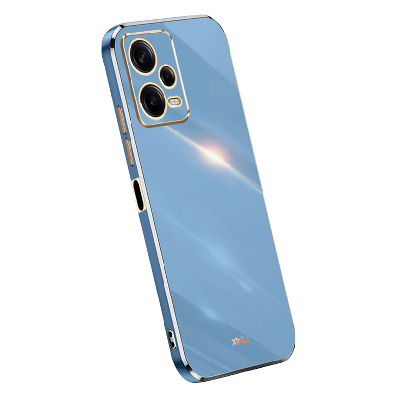 XINLI Phone Case for Xiaomi Redmi Note 12 Pro 5G Electroplating Golden Edge Anti-scratch TPU Phone Cover XINLI Phone Case for Xiaomi Redmi Note 12 Pro 5G Electroplating Golden Edge Anti-scratch TPU Phone Cover